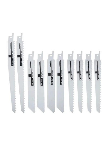 Nalburkent Huidelong Tilki Kuyruğu Testere Bıçağı Seti Takımı 10'lu Ağaç Metal Kemik - 3