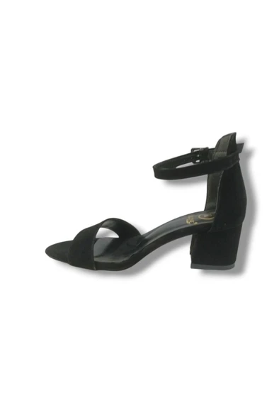 Kılınç 985-25 Süet Anatomik Tek Bant Kalın Topuk Kadın Sandalet - 3