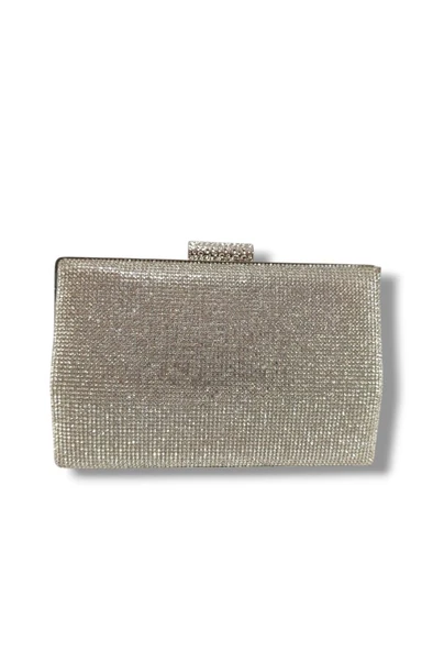 Varol 366-25 Taşlı Simli Çelik Kasa Abiye Çanta - 4