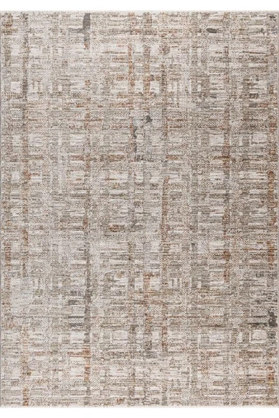 Pastel Halı Petra E904A Vizon Gri Salon Oturma Yatak Odası Halısı - 1