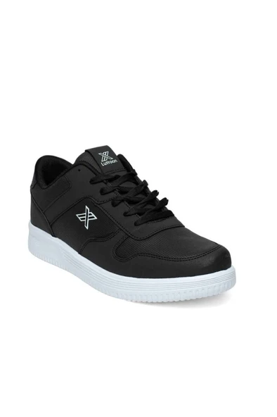 Luttoon 4027-25 Cilt Deri Anatomik Erkek Sneaker Siyah Beyaz