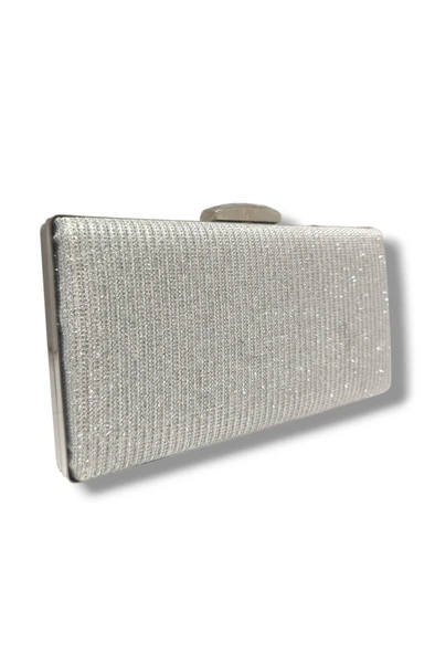 Varol 273-25 Çupra Simli Kumaş Çelik Kasa Abiye Çanta - 5