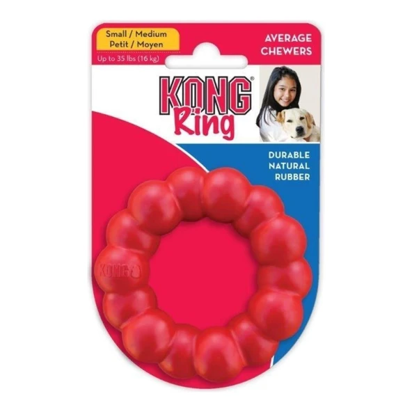 Kong Ring Köpekler için Yüzük Şeklinde Çok Amaçlı Isırma Oyuncağı S/M