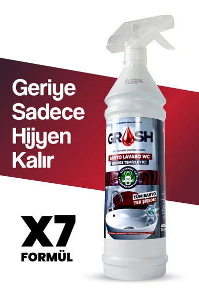 Grosh Ultra Güçlü Banyo Temizleyici ve Kireç Çözücü Sprey (Büyük Boy) - 5