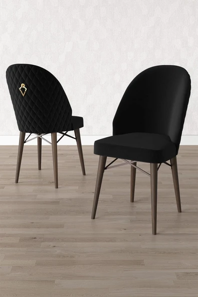 Calvin Barok 80x132 Açılabilir Mdf Masa Yemek Odası Takımı, Mutfak Takımı 4 Sandalye, 1 Bench Siyah - 3