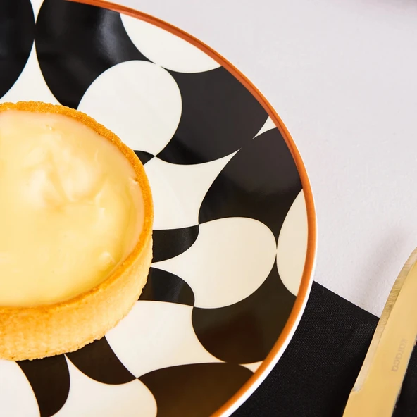 Karaca Silvia 6 Parça Porselen Pasta Seti 19 Cm - Resim 3