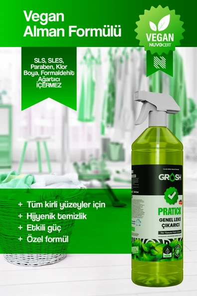 Pratick Çok Amaçlı Genel Temizleyici Leke Çıkarıcı - 1 Litre - 6