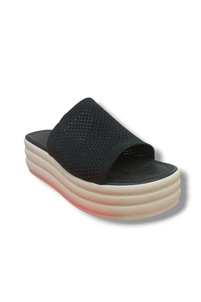 Efsun 3009-25 Triko Anatomik Dolgu Topuk Kadın Terlik ürün görseli 1