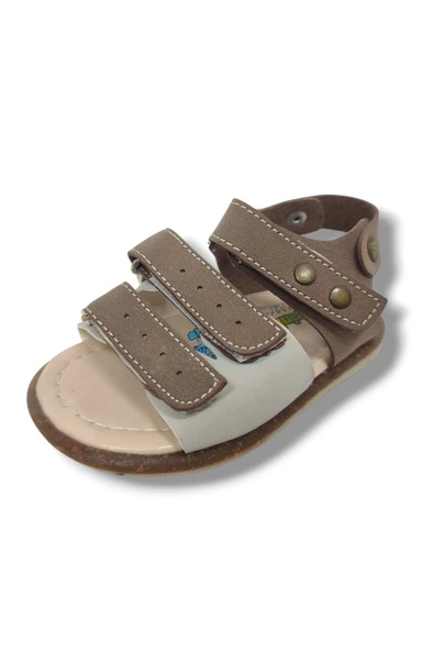 Şirinbebe 1603-20 Anatomik 3 Cirt Bant Erkek Çocuk Sandalet Lacivert Bej Kahveregi 18-20 ürün görseli