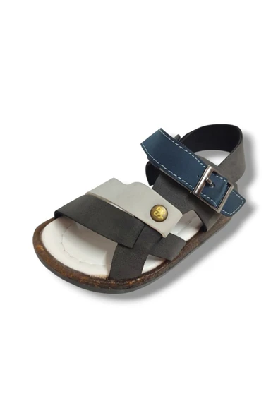 Şirinbebe 1650-20 Anatomik 3 Bant Kemer Tokalı Erkek Çocuk Sandalet Lacivert Füme 21-25 ürün görseli