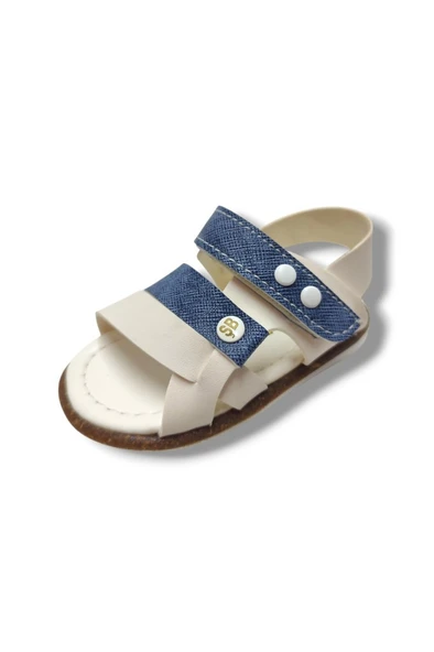 Şirinbebe 1733-20 Anatomik 3 Bant Erkek Çocuk Sandalet Beyaz Mavi 18-20 ürün görseli