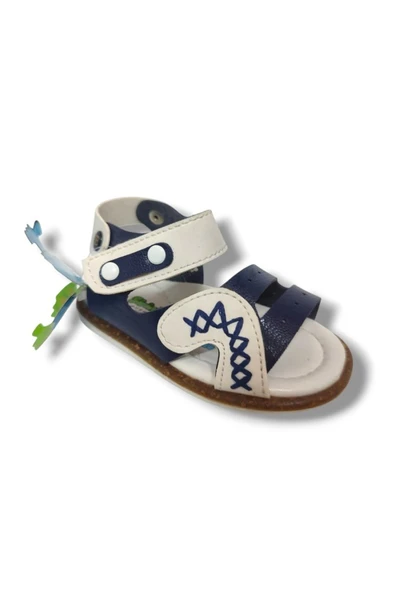 Şirinbebe 1588-20 Anatomik Dikiş Cirtlı Erkek Çocuk Sandalet Lacivert Beyaz 18-20 ürün görseli