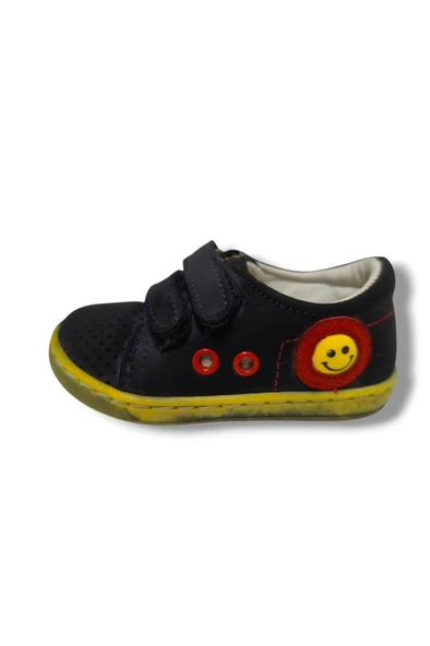 Pinky Bebe 3076-20 Smilee 2 Cırt Erkek Çocuk Ayakkabı Lacivert Kırmızı - Resim 2