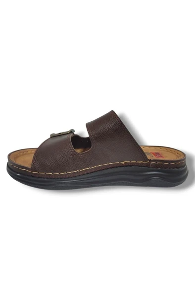 Pera 05-25 Anatomik Çift Bant Tokalı Erkek Terlik - 3