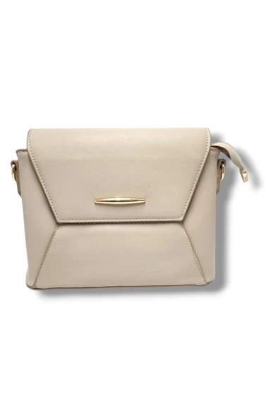 Cakgo 315-25 Deri Fermuarlı 3 Bölmeli Çapraz Omuz Askılı Kadın Çanta