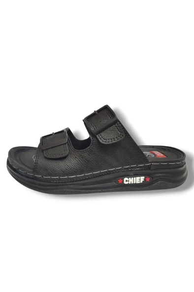 Pera 05-25 Anatomik Çift Bant Tokalı Erkek Terlik - 5