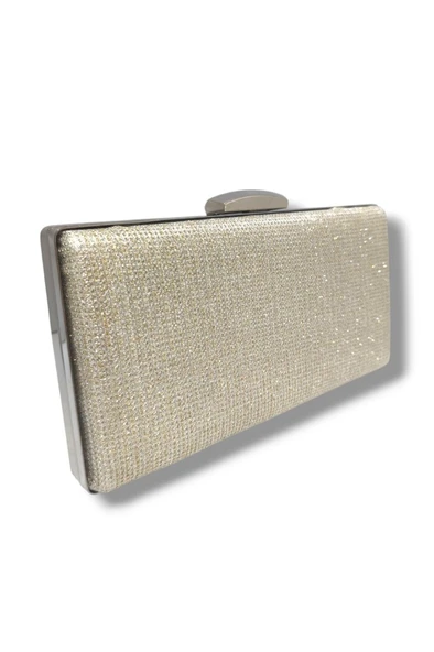 Varol 273-25 Çupra Simli  Kumaş Çelik Kasa Abiye Çanta - 2