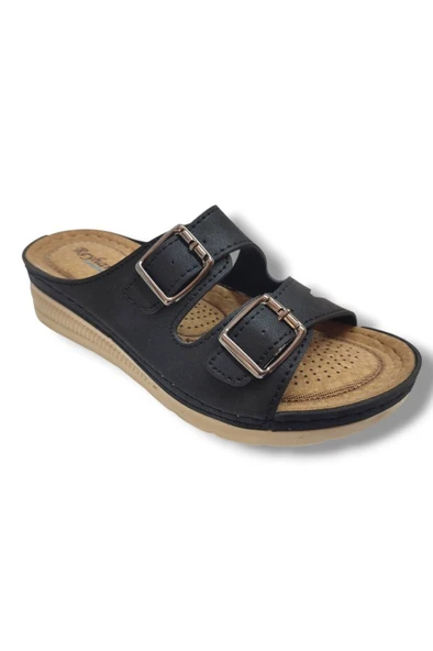 Avox 765-25 Çift Tokalı Comfort Kadın Terlik - 4