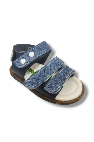 Şirinbebe 1631-20 Anatomik 3 Cırt Bant Erkek Çocuk Sandalet Lacivert Mavi 18-20 ürün görseli