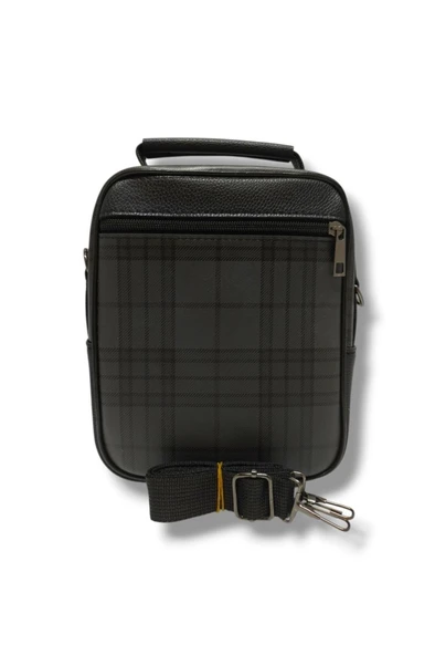 Cakgo 650-25 Ekoseli Kasalı Orta Boy El Ve Omuz Erkek Çantası - 3