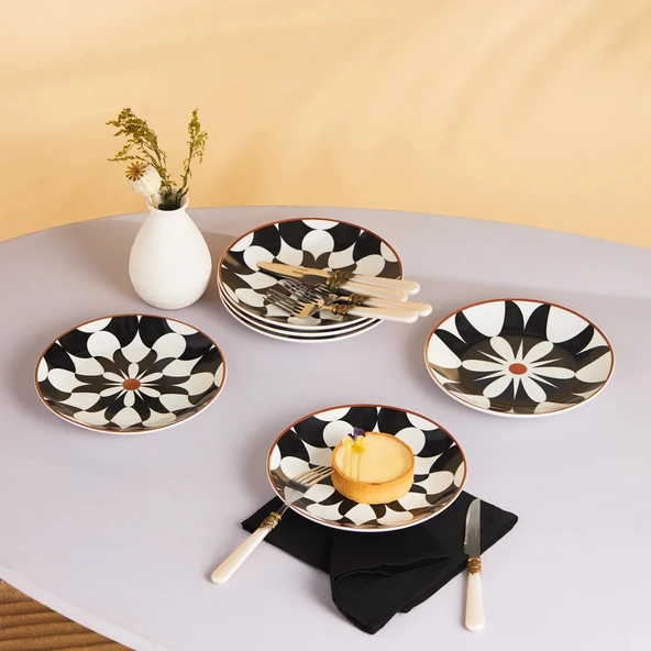 Karaca Silvia 6 Parça Porselen Pasta Seti 19 Cm ürün görseli 1