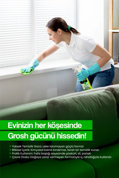 Bitkisel Çok Amaçlı Yüzey Temizleyici Leke Çıkarıcı - Büyük Boy 1 Litre - 4