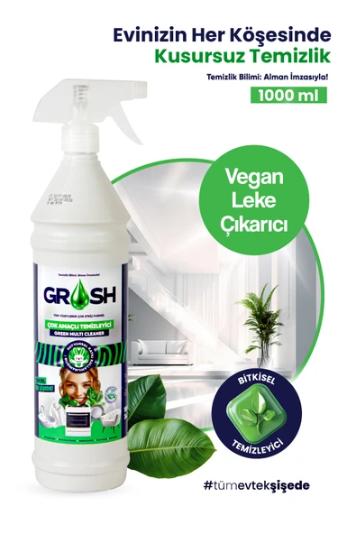 Grosh VEGAN Çok Amaçlı Ultra Güçlü Leke Çıkarıcı Sprey (Büyük Boy) - 1