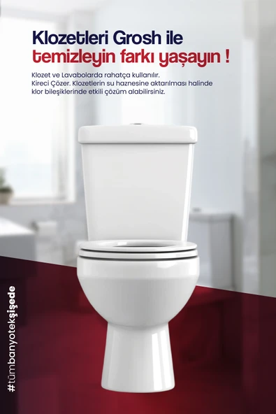 Grosh Ultra Güçlü Banyo Temizleyici ve Kireç Çözücü Sprey (Büyük Boy) - 3
