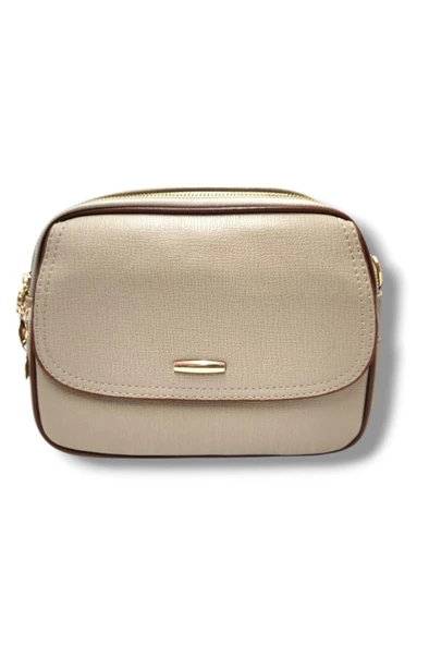 Cakgo 318-25 Deri 3 Bölmeli Çapraz Omuz Askılı Kadın Çanta - 6