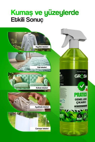 Pratick Çok Amaçlı Genel Temizleyici Leke Çıkarıcı - 1 Litre - 3