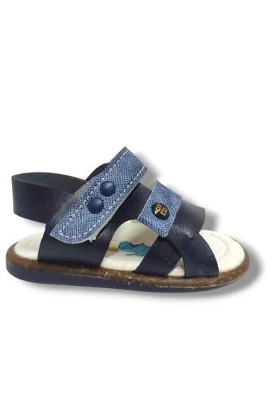 Şirinbebe 1638-20 Anatomik 3 Bant Kemer Tokalı Erkek Çocuk Sandalet Lacivert Mavi 18-20 - Resim 2