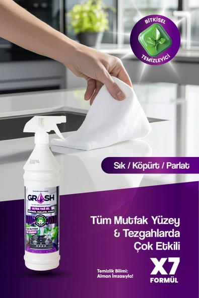 Grosh Ultra Güçlü Mutfak Yüzey Temizleyici ve Yağ Sökücü Sprey (Büyük Boy) - 5
