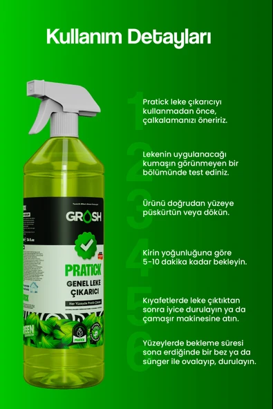 Pratick Çok Amaçlı Genel Temizleyici Leke Çıkarıcı - 1 Litre - 2