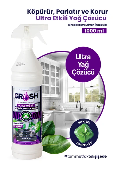 Grosh Ultra Güçlü Mutfak Yüzey Temizleyici ve Yağ Sökücü Sprey (Büyük Boy) - 1