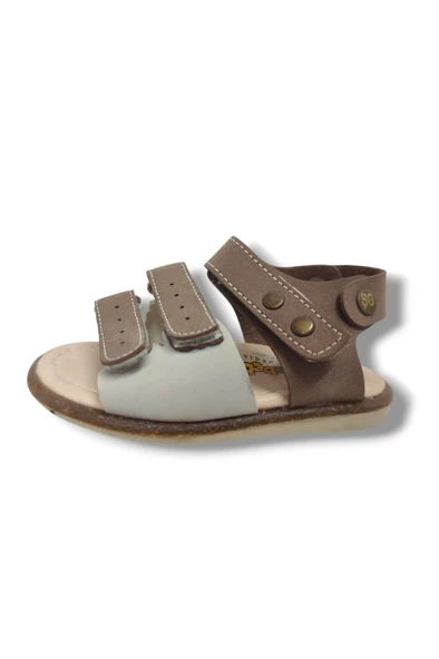 Şirinbebe 1603-20 Anatomik 3 Cirt Bant Erkek Çocuk Sandalet Lacivert Bej Kahveregi 18-20 - Resim 2