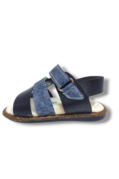 Şirinbebe 1638-20 Anatomik 3 Bant Kemer Tokalı Erkek Çocuk Sandalet Lacivert Mavi 18-20 - Resim 3