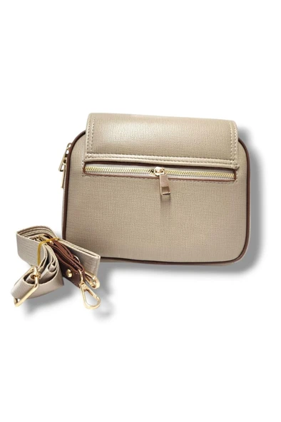 Cakgo 316-25 Deri Kemer Tokalı Çapraz Omuz Askılı Kadın Çanta - 2