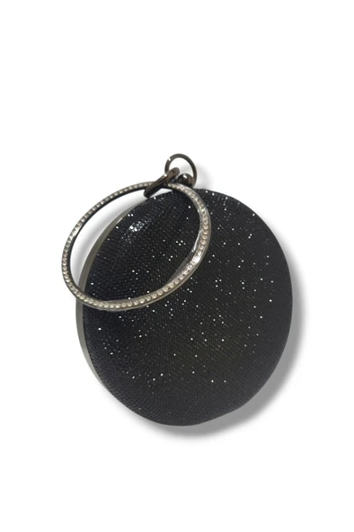 Varol 364-25 Taşlı Simli Çelik Kasa Abiye Çanta - 4