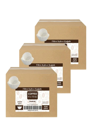 Caffeo Fıltres 250/90 250'li Filtre Kahve Kağıdı x 3 Adet - 1