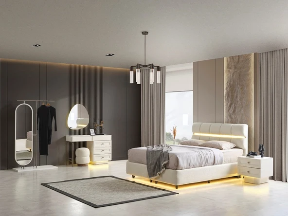 ELABOR MDF YATAK ODASI TAKIMI - Resim 3