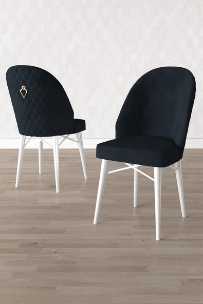 Calvin Beyaz Mermer 80x132 Açılabilir Mdf Masa Yemek Odası Takımı, Mutfak Takımı 4 Adet Sandalye Antrasit - 3