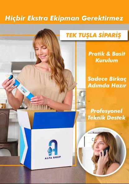 10 Aşamalı Tüm Kapalı Kasa Su arıtma Cihazlarıyla Uyumlu Filtre Seti - Resim 5