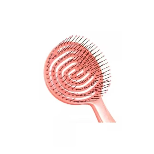 3 Boyutlu Sihirli Kıvırcık Kabarık Dolaşık Kırmayan Saç Masaj Fırçası Pembe - Resim 3