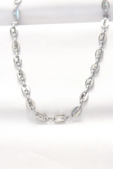 316L Çelik Silver Renk Gemici Zincir Kolye - TJ-BKO8524 ürün görseli 1