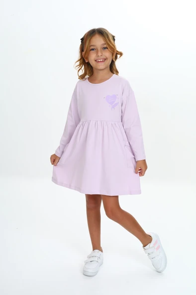 Toontoy Kız Çocuk Baskılı Elbise - 11