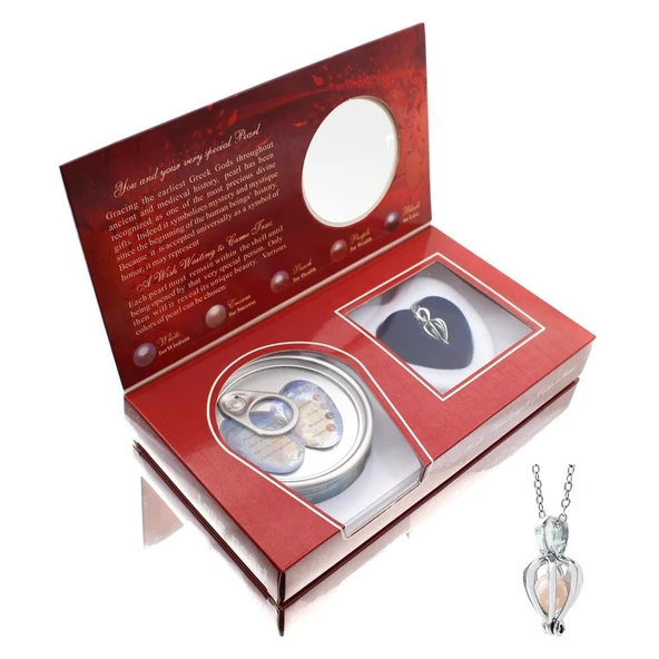 İstiridye İçinde Gerçek İnci Kolye - Resim 3