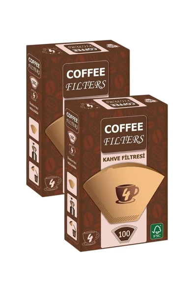 Caffeo Filters NO4 100 Adet Kahve Filtre Kağıdı x 2 Adet - 1
