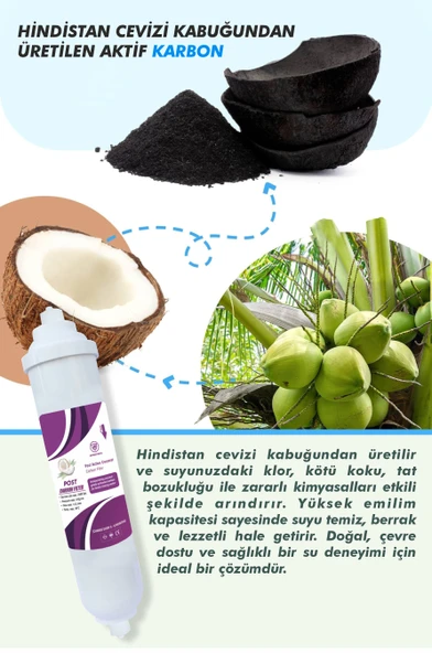 10 Aşamalı Tüm Kapalı Kasa Su arıtma Cihazlarıyla Uyumlu Filtre Seti - Resim 3