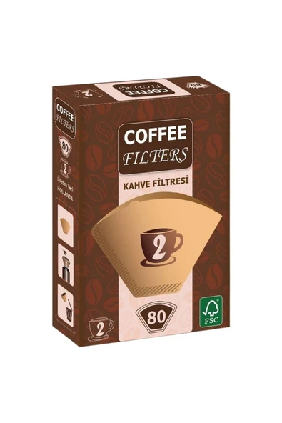 Caffeo Filters NO2 80 Adet Kahve Filtre Kağıdı x 2 Adet - 2