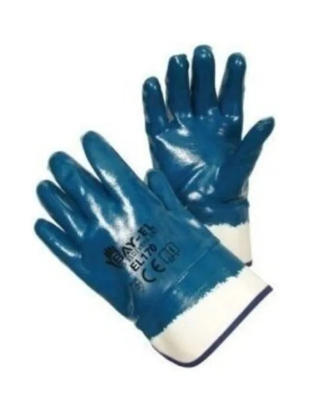 Nalburkent Bay-El EL170 Nitril Kaplama İş Eldiveni 10 Beden Petrolcü Sıvacı